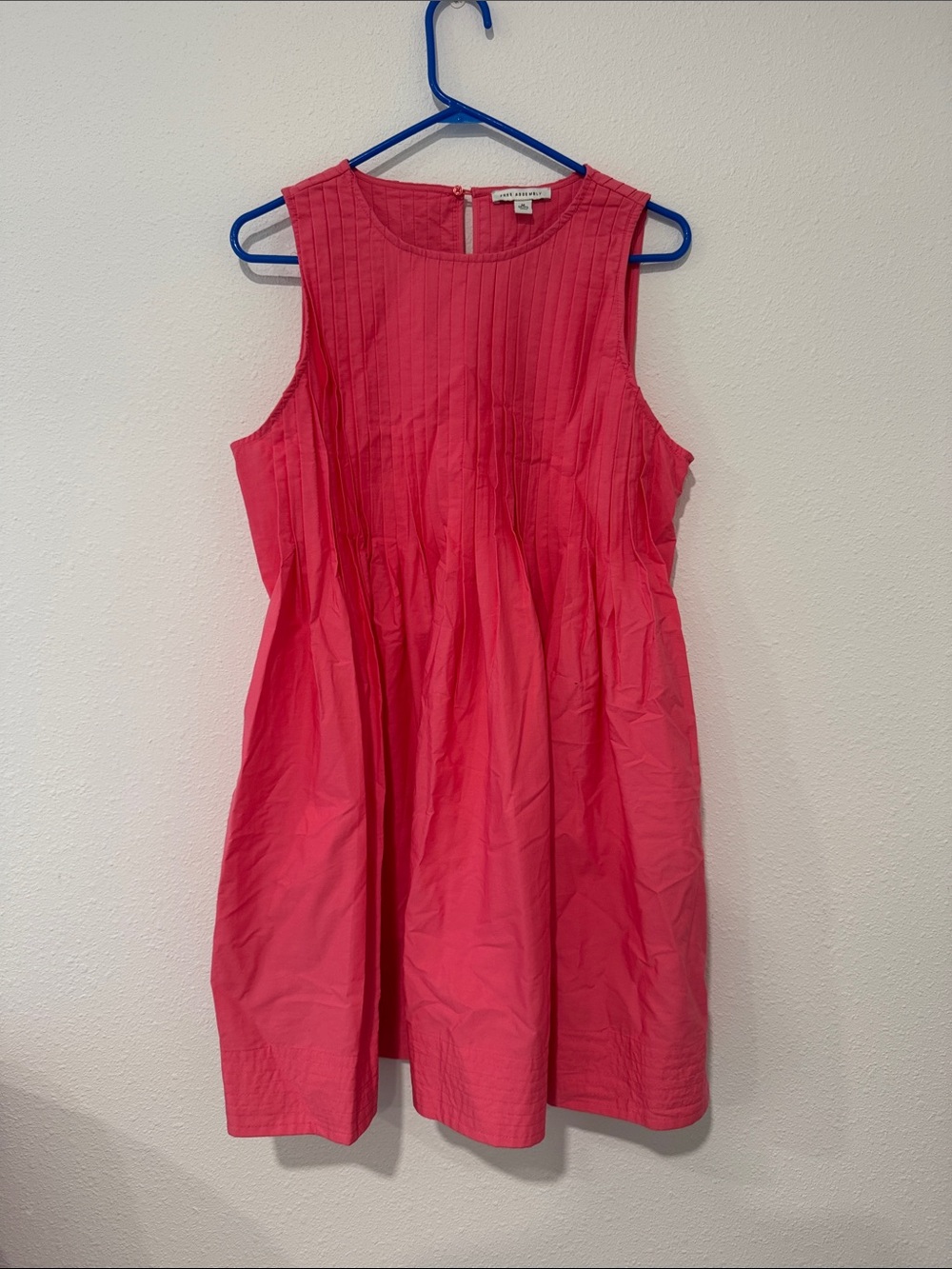 Free Assembly M(8-10) Women's Sleeveless Pink Summer Dress with Pockets